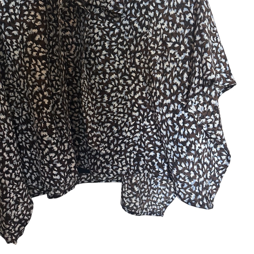 CLUB MONACO Printed 100% Silk Mini Dress with Slip Sz M - Picture 6 of 15